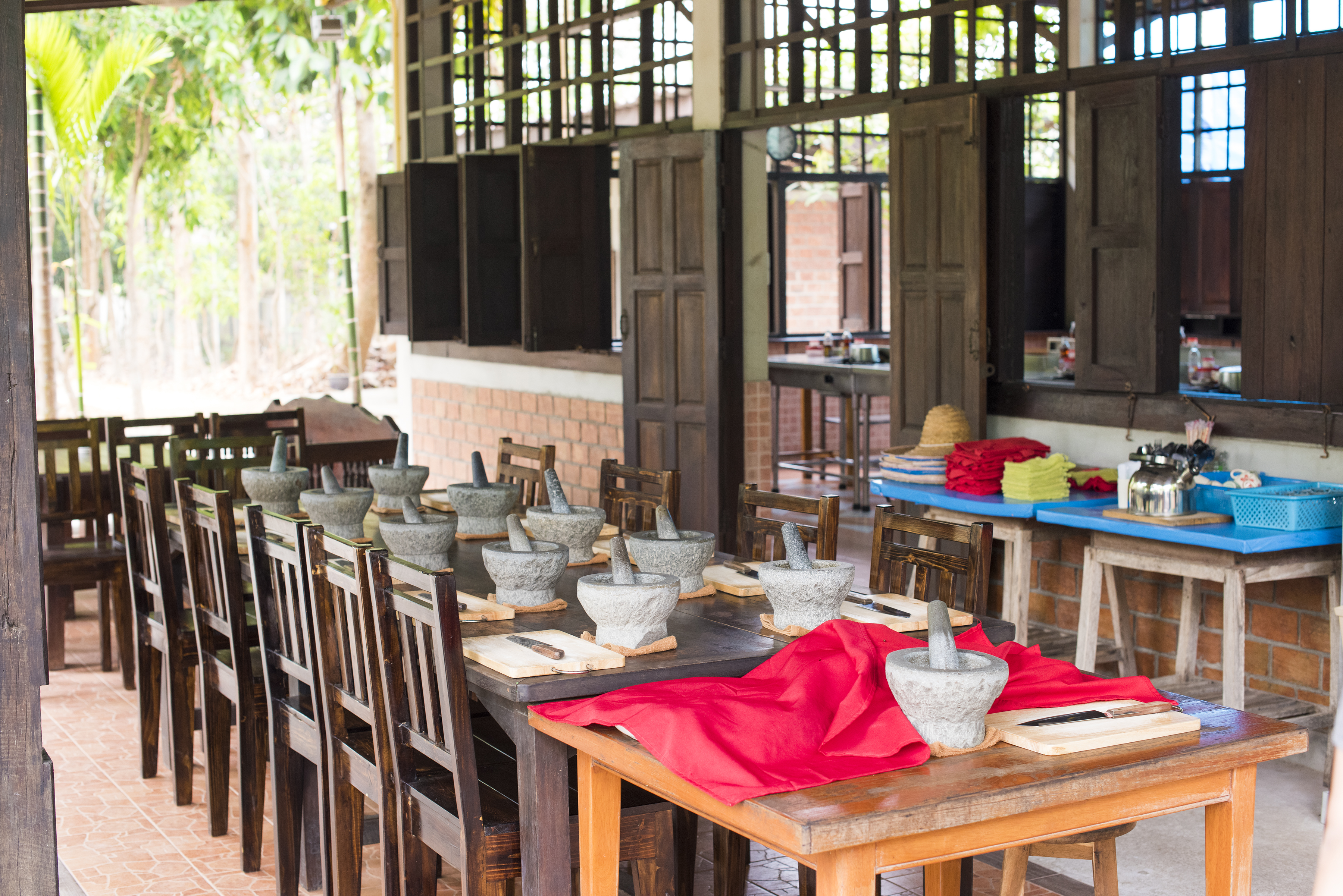 Thai cooking tables