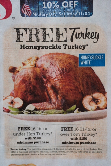 Thanksgiving turkey ad